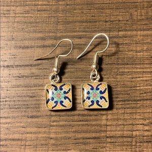 Earrings. Talavera Style. Handcrafted.